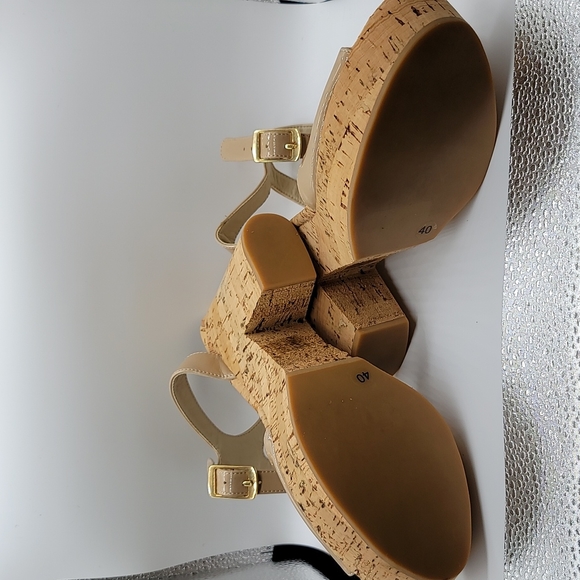 Stella McCartney patent leather/cork sandals Size 40 - Picture 3 of 12